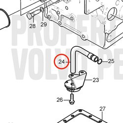 Tubo de Aspiración Original Volvo Penta VOP3580361 | MD2030