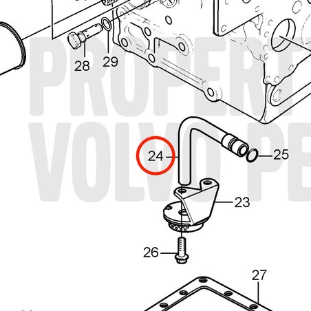 Tubo de Aspiración Original Volvo Penta VOP3580361 | MD2030