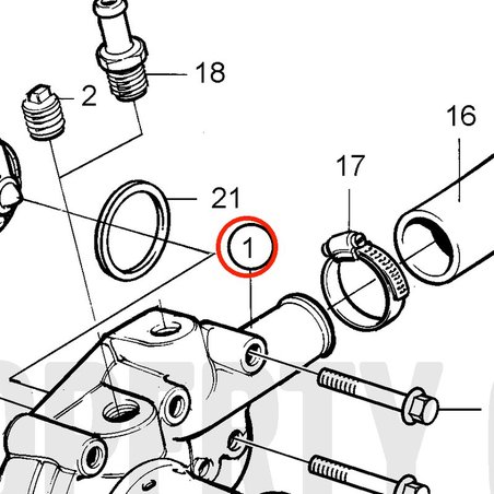 Bomba de Agua Original Volvo Penta 3580363Bomba de Agua d'origine Volvo Penta VOP3580363. Compatible avec le moteur marin MD2030