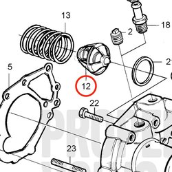 Thermostat d'origine Volvo Penta VOP3580365 | MD2030