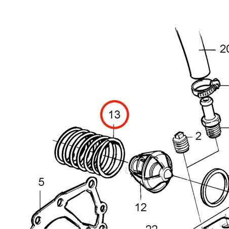 Resorte Original Volvo Penta VOP3580366 | MD2030