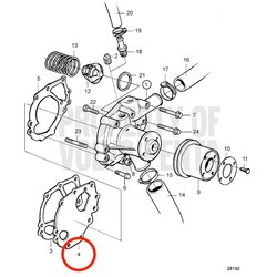 Chapa metálica original Volvo Penta VOP3580368 | MD2030