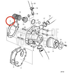 Guarnizione originale Volvo Penta VOP3580369 | MD2030