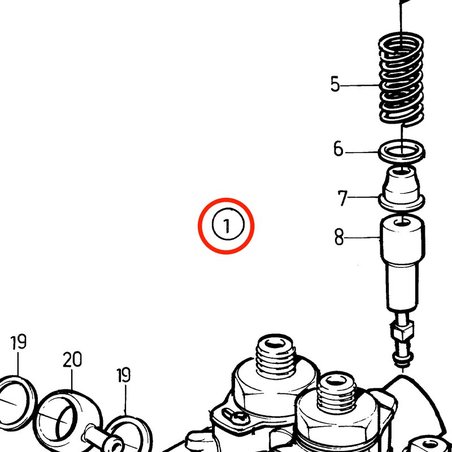 Bomba de injeção original Volvo Penta VOP3580382 | MD2030
