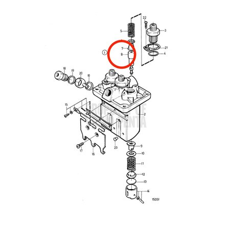 Soupape de pression d'origine Volvo Penta VOP3580403 | MD2030