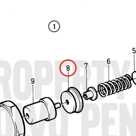 Original Volvo Penta Distanzstück VOP3580427 | MD2030