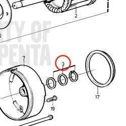 Juego Arandela Original Volvo Penta VOP3580432 | MD2030