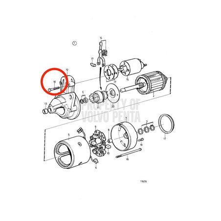 Vis d'origine Volvo Penta VOP3580449 | MD2030