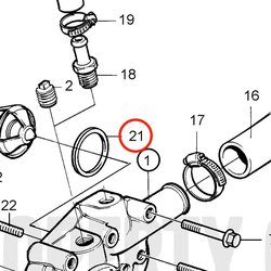 Junta Original Volvo Penta VOP3580453 | MD2030