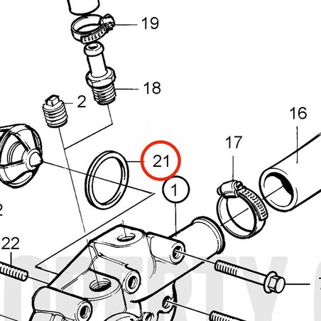 Original Volvo Penta Dichtung VOP3580453 | MD2030