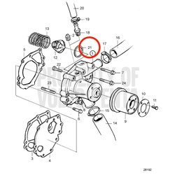 Original Volvo Penta Dichtung VOP3580453 | MD2030