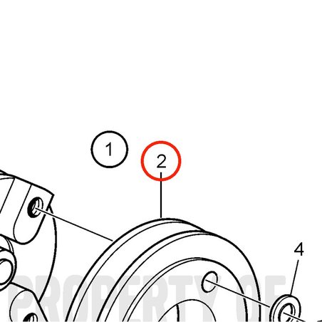 Original Volvo Penta Riemenscheibe VOP3581037 | MD2030-D