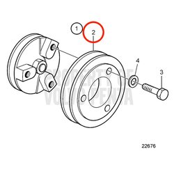 Original Volvo Penta Riemenscheibe VOP3581037 | MD2030-D