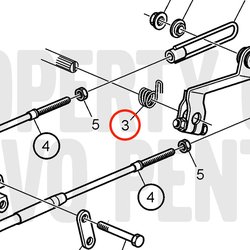 Molla di torsione originale Volvo Penta VOP3581127 | MD2030-D