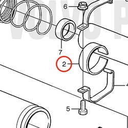 Manga de proteção original Volvo Penta VOP3581401 | MD2030-D