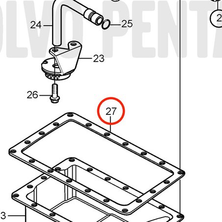 Junta Original Volvo Penta VOP21849843 | MD2030