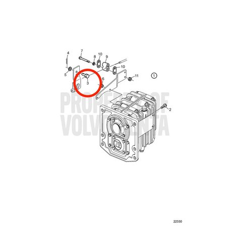 Mozzo originale Volvo Penta VOP814082 | MD2030-D
