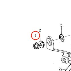 Écrou de fixation d'origine Volvo Penta VOP946577 | MD2030
