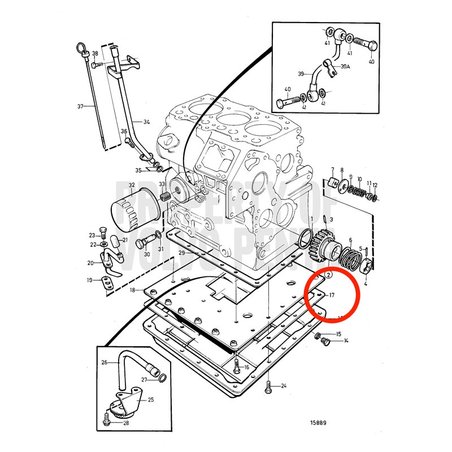 Guarnizione originale Volvo Penta VOP3580292 | MD2030