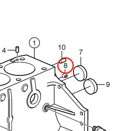 Tapón Original Volvo Penta VOP856547 | 3.0GLM-B