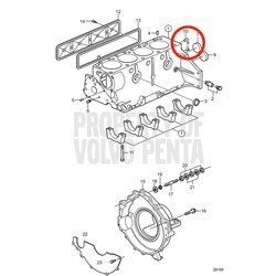 Tapón Original Volvo Penta VOP856547 | 3.0GLM-B