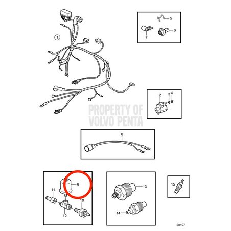 Sensor de Presión Original Volvo Penta VOP872064 | 3.0GLMMDA