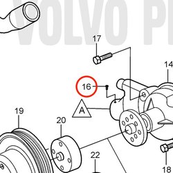 Tornillo Motriz Original Volvo Penta VOP3852024 | 3.0GLM-B