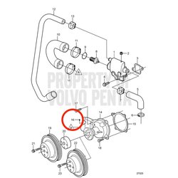 Tornillo Motriz Original Volvo Penta VOP3852024 | 3.0GLM-B