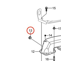 Plugue Volvo Penta original VOP3852471 | 3.0GLMMDA