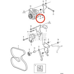 Original Volvo Penta Unterlegscheibe VOP3852520 | 3.0GLM-C