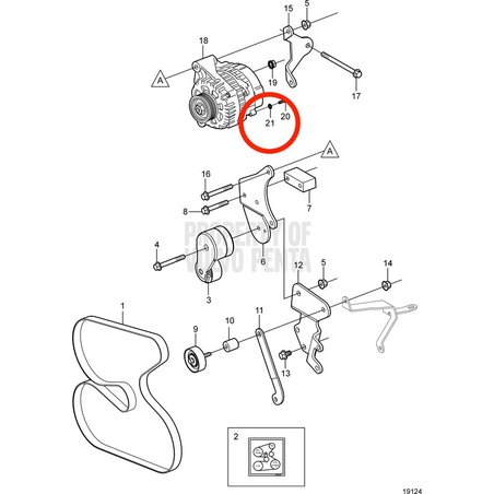 Original Volvo Penta Unterlegscheibe VOP3852520 | 3.0GLM-C