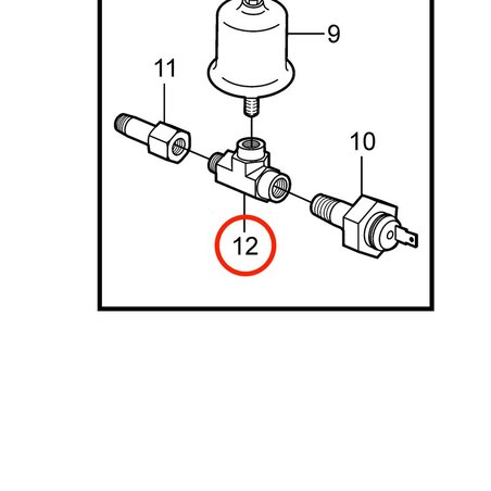 Niple T Original Volvo Penta VOP3852610 | 3.0GLM-C