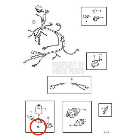 Niple T Original Volvo Penta VOP3852610 | 3.0GLM-C