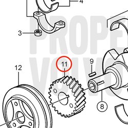 Engranaje Original Volvo Penta VOP3852661 | 3.0GLMMDA