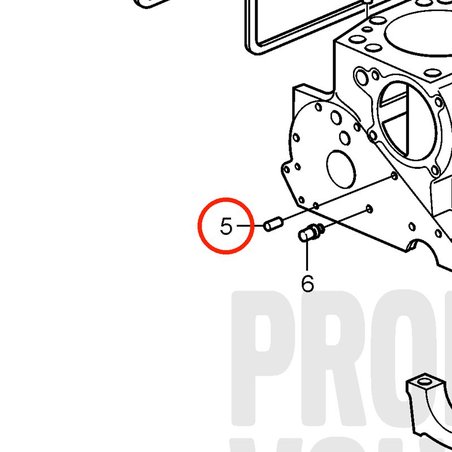 Spina originale Volvo Penta VOP3852743 | 3.0GLMMDA