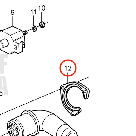 Original Volvo Penta Support VOP3852825 | 3.0GLM-C