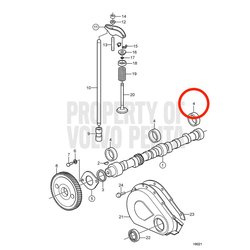 Roulement d'origine Volvo Penta VOP3852829 | 3.0GLMMDA