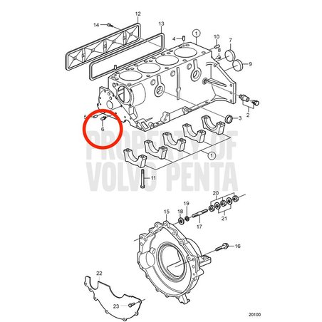 Diffusore originale Volvo Penta VOP3853067 | 3.0GLMMDA