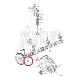 Cojinete Original Volvo Penta VOP3853136 | 3.0GLMMDA