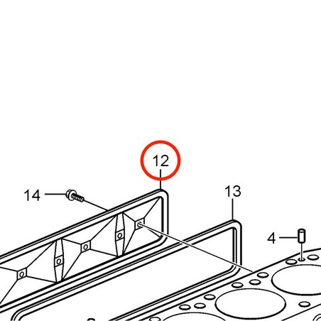 Tapa Original Volvo Penta VOP3853138 | 3.0GLMMDA