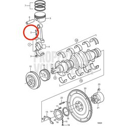 Parafuso Volvo Penta Genuíno VOP3853162 | 5.0GXi-C