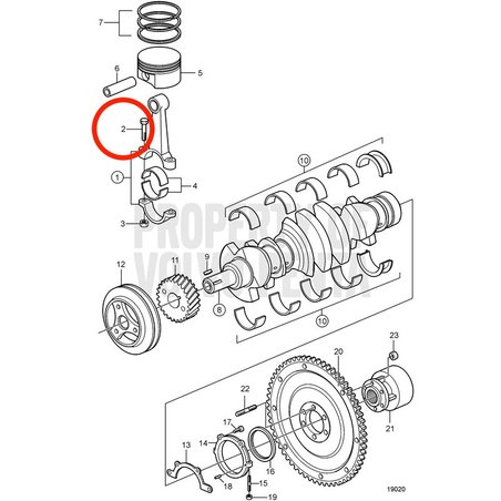 Parafuso Volvo Penta Genuíno VOP3853162 | 5.0GXi-C