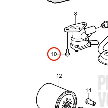 Perno Original Volvo Penta VOP3853173 | 5.0GXi-C