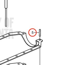 Parafuso prisioneiro original Volvo Penta VOP3853202 | 5.0GXi-C