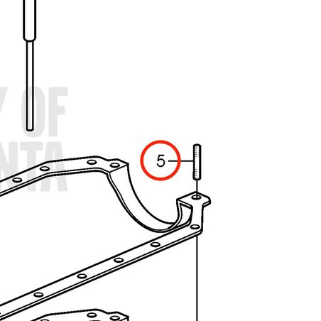 Espárrago Original Volvo Penta VOP3853202 | 5.0GXi-C