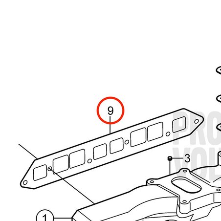 Junta Original Volvo Penta VOP3853256 | 3.0GLMMDA
