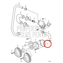 Junta Original Volvo Penta VOP3853342 | 3.0GLMMDA