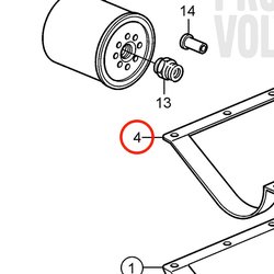 Guarnizione originale Volvo Penta VOP3853343 | 3.0GLMMDA