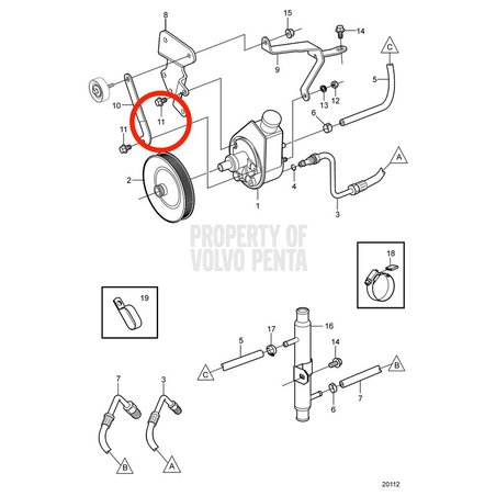 Vis d'origine Volvo Penta VOP3853405 | 3.0GPL-B