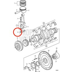 Porca Volvo Penta original VOP3853413 | 4.3GXi-C